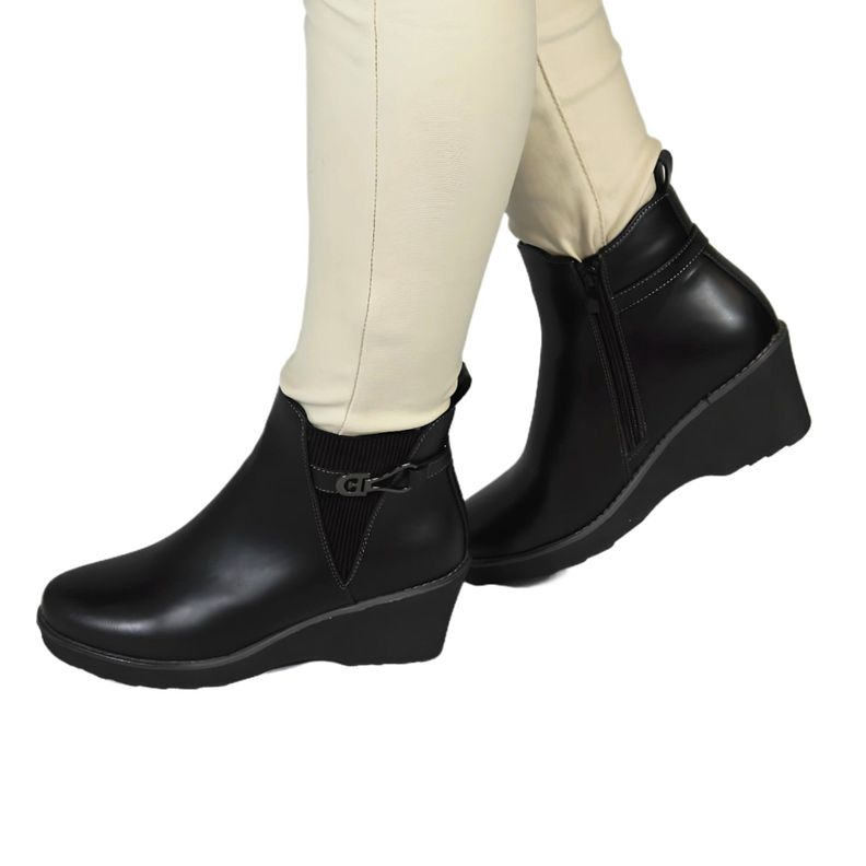 Botin de Mujer Invierno 73 Yassne Negro-3