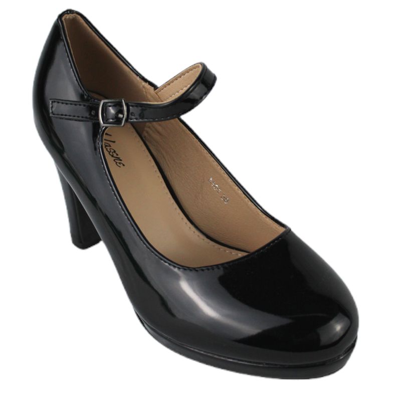 Zapato mujer taco alto A10 Yassne Negro-1