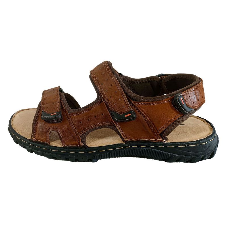 Sandalia de Cuero Hombre 060 Marron-0