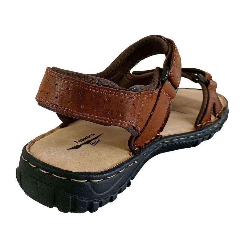 Sandalia de Cuero Hombre 060 Marron-3