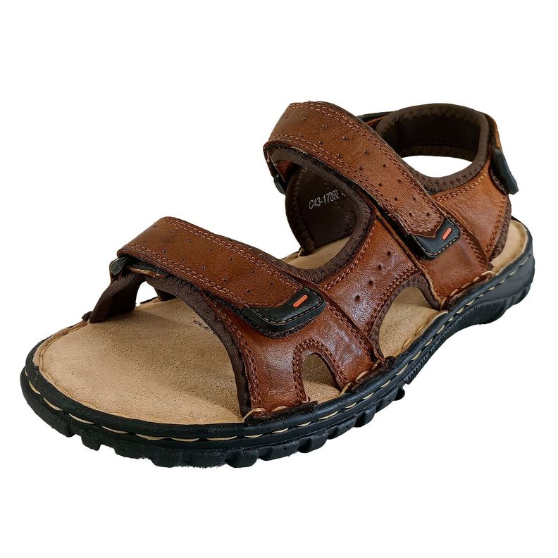 Sandalia de Cuero Hombre 060 Marron-1