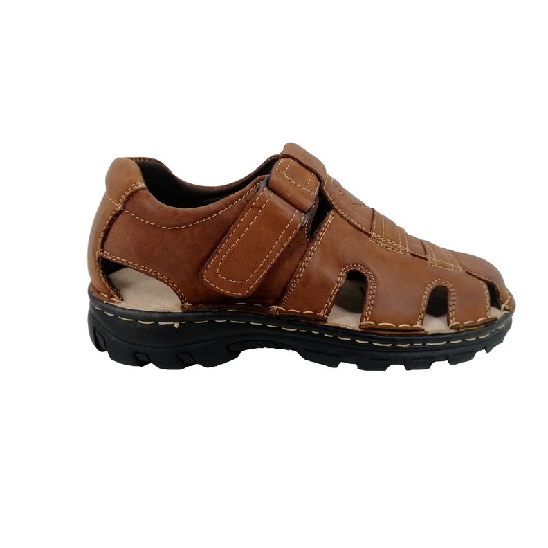 Sandalia de Cuero Hombre Marron 024-0