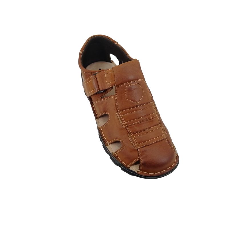 Sandalia de Cuero Hombre Marron 024-1