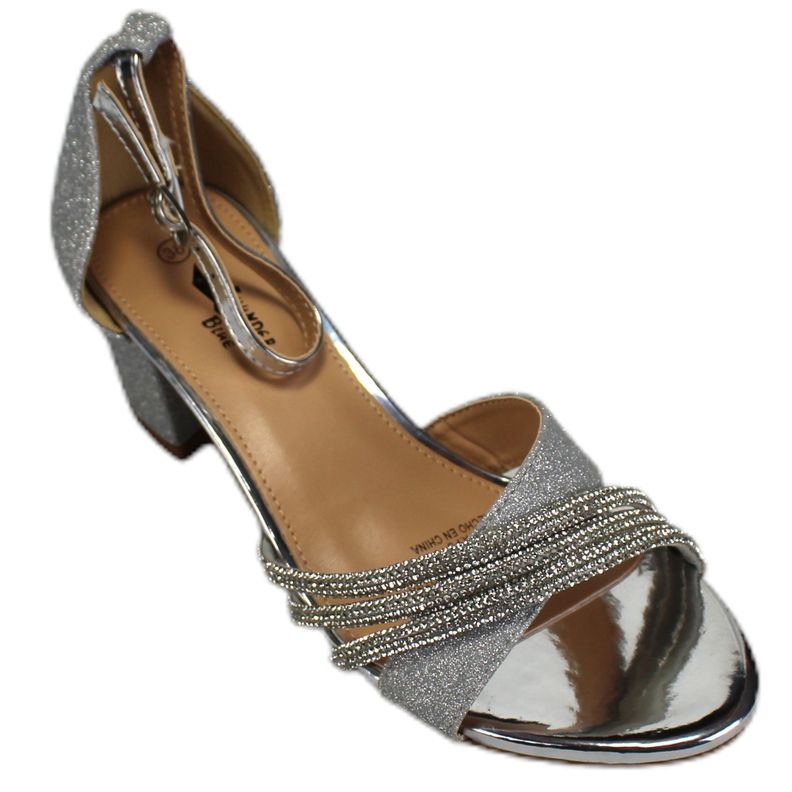 Sandalia Fiesta Mujer Taco Medio J3 Yassne Plateado-1