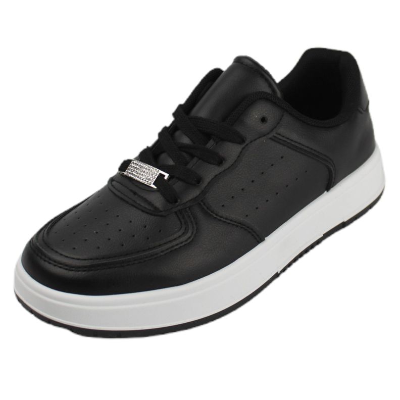 Zapatilla Urbana de Mujer con Plataforma TH3 Yassne Negro-1