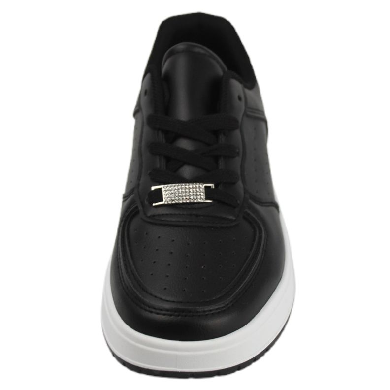 Zapatilla Urbana de Mujer con Plataforma TH3 Yassne Negro-2