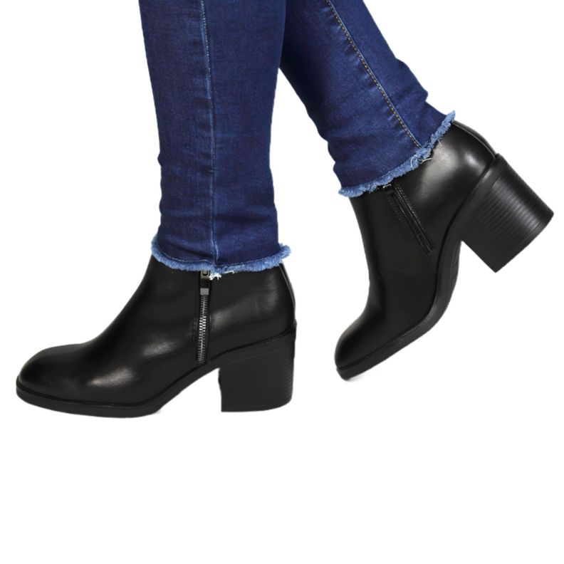 Botin Mujer Taco Medio 83 Yassne Negro-1