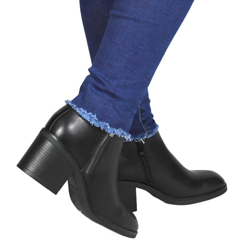 Botin Mujer Taco Medio 83 Yassne Negro-2