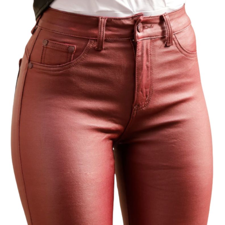 Pantalon ecocuero de Mujer Jeans Pitillo Skinny J2 Yassne-2