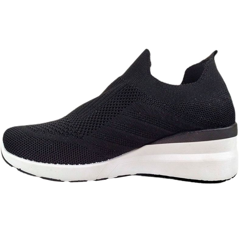 Zapatilla de Mujer Con Plataforma Negro-3