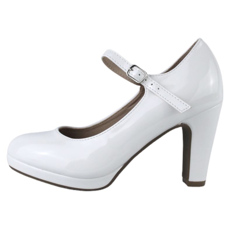 Zapato mujer taco alto A10 Yassne Blanco-0