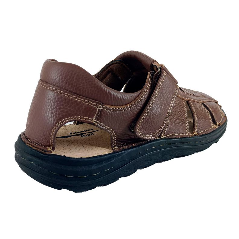 Sandalia de Cuero Hombre 203 Marron-3