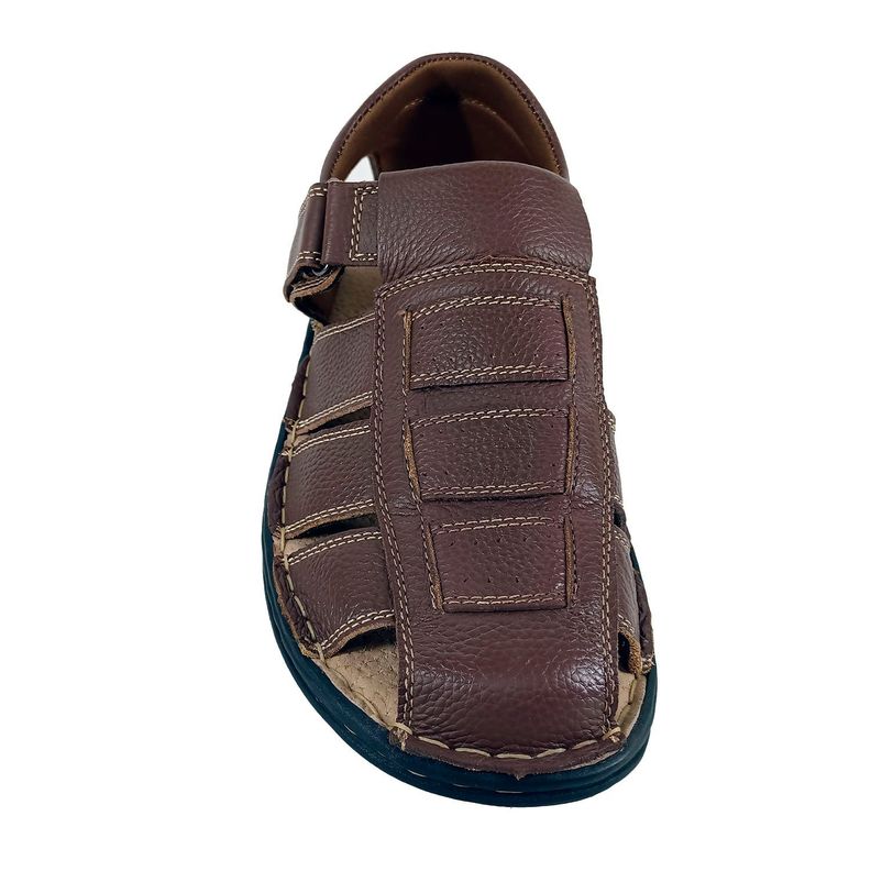 Sandalia de Cuero Hombre 203 Marron-2