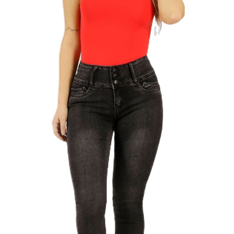 Jeans Pitillo Tiro alto Mujer 98 Yassne-3