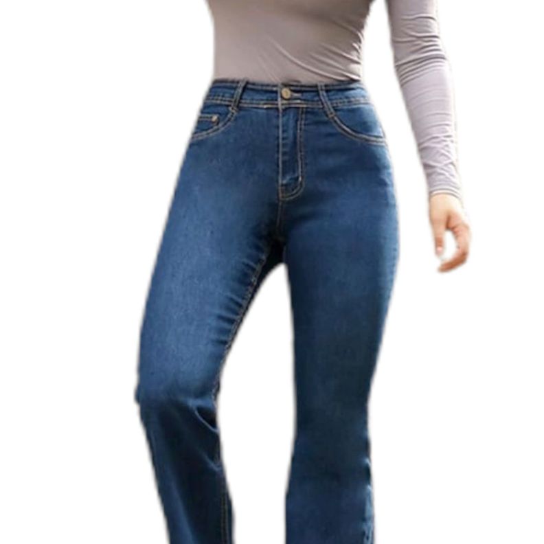 Jeans Flare Mujer Tiro Alto 44 Yassne-2