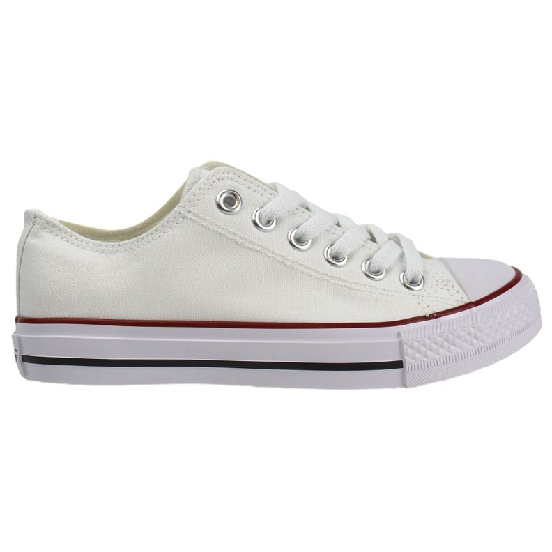 Zapatilla urbana de lona para mujer G1 Yassne Blanco-0