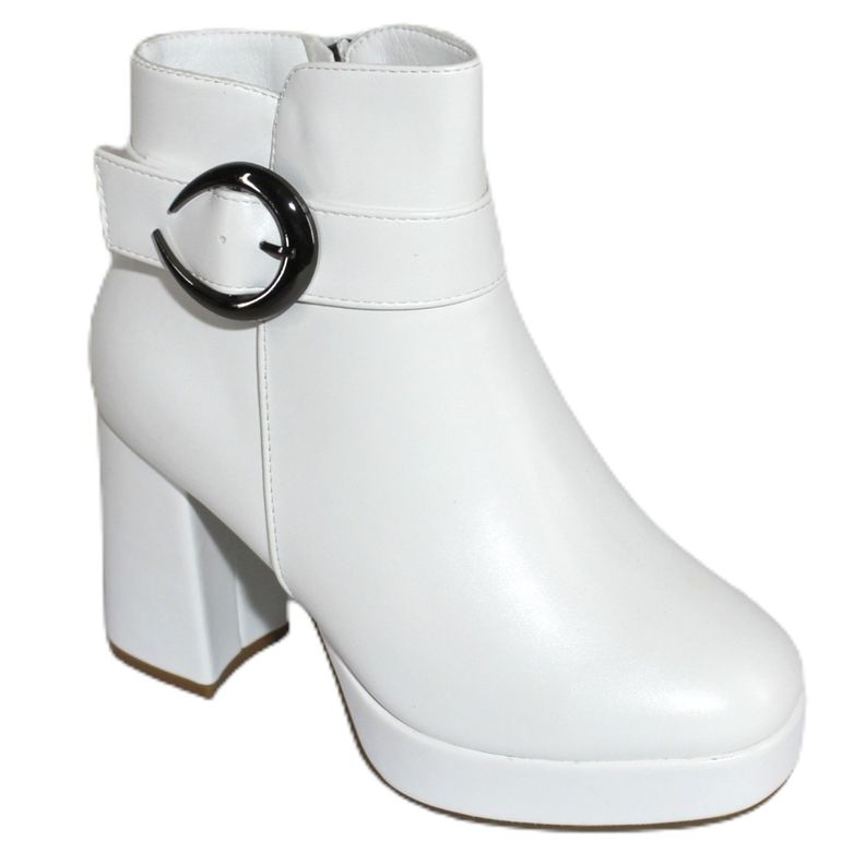 Botines de ecocuero con tacón alto y plataforma 362 Yassne-1
