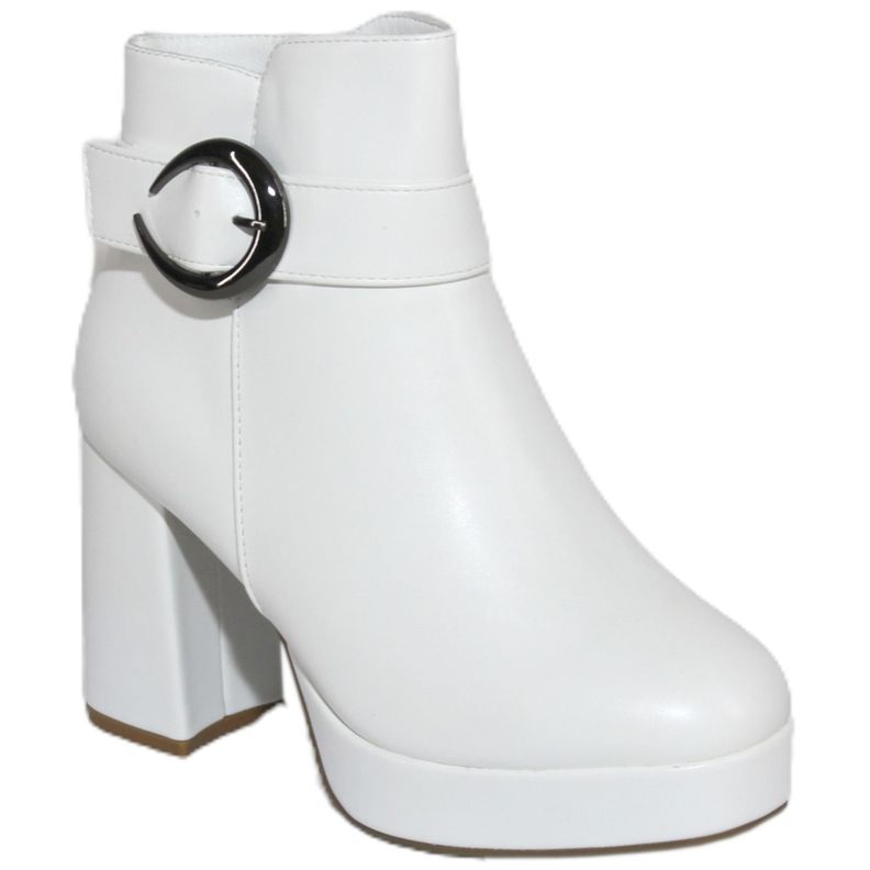 Botines de ecocuero con tacón alto y plataforma 362 Yassne-2