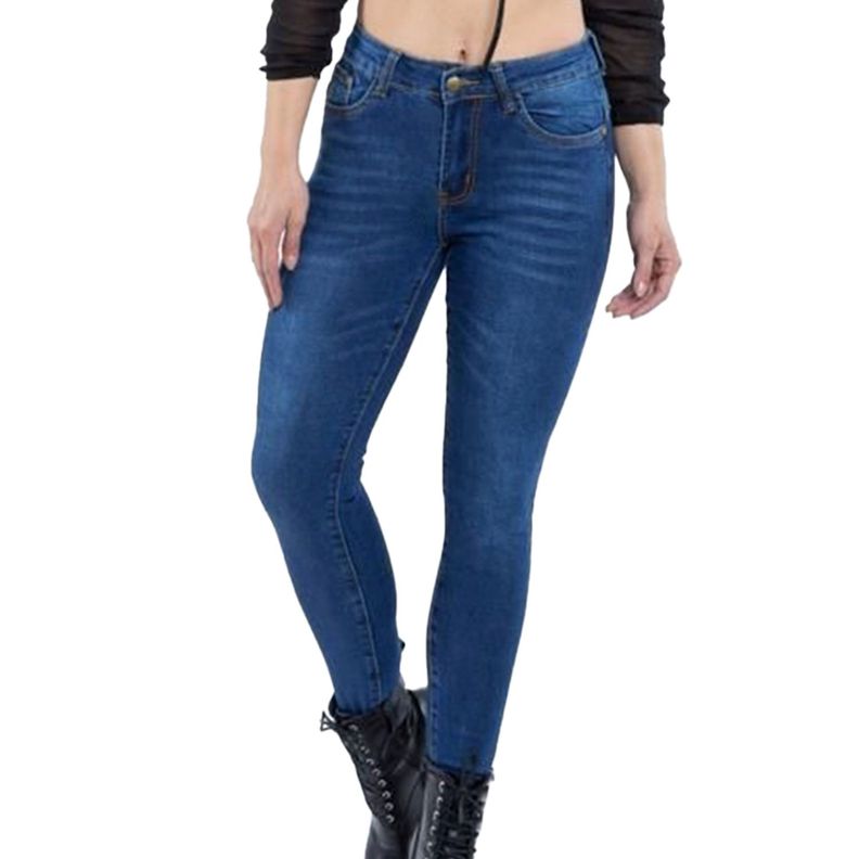 Jeans De Mujer Tiro Alto Pitillo J05 Yassne-2