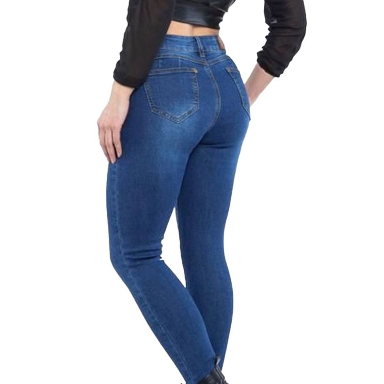 Jeans De Mujer Tiro Alto Pitillo J05 Yassne-3