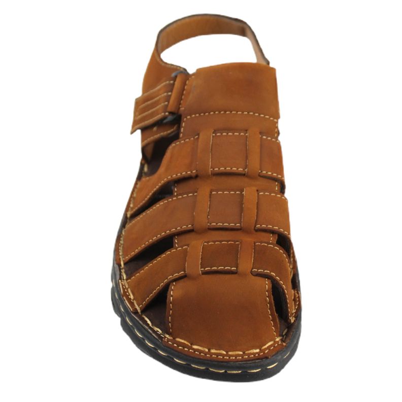 Sandalia Cuero Hombre 227 Marron-3