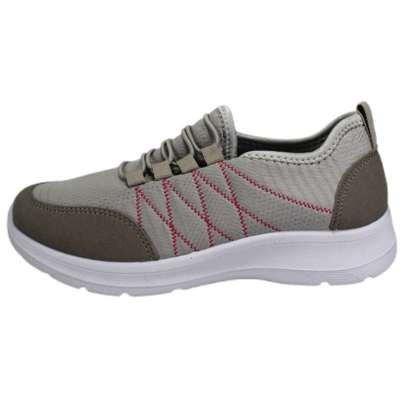 Zapatilla Deportiva Mujer Acolchadas Yassne Gris