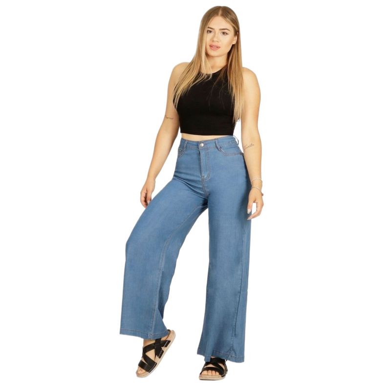 Jeans Palazzo Mujer Tiro Alto 09 Yassne-0