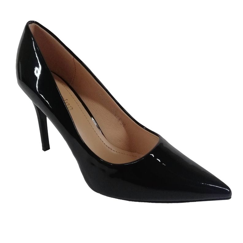 Zapato de Mujer Taco Alto Negro-2