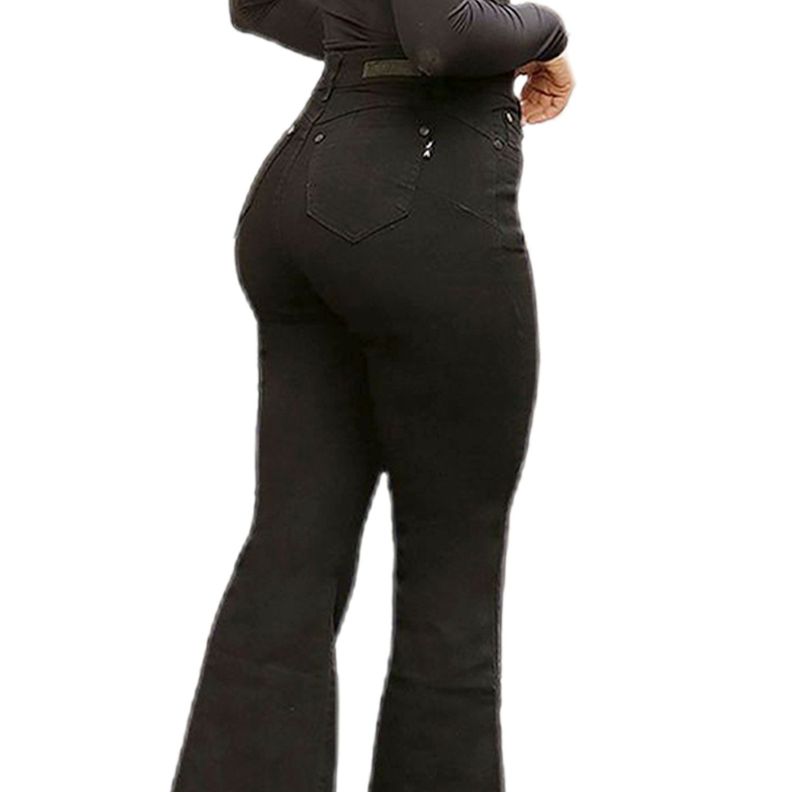 Jeans De Mujer Tiro Alto Flare J52 Yassne-3