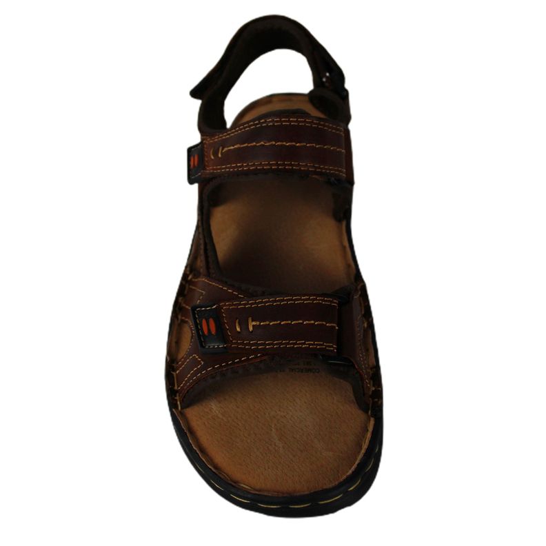 Sandalia Cuero Hombre 411 Marron-2