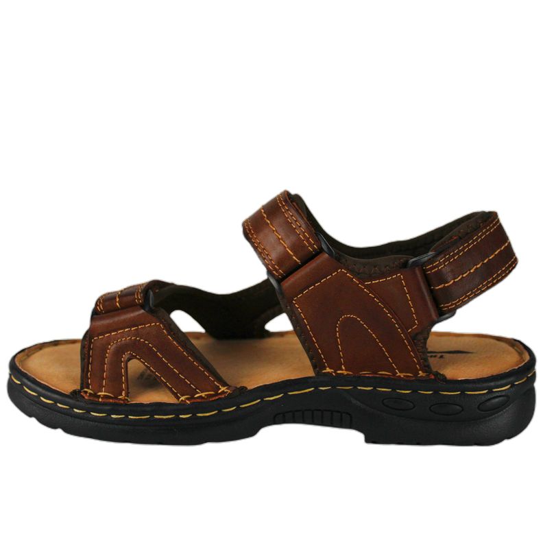 Sandalia Cuero Hombre 411 Marron-3