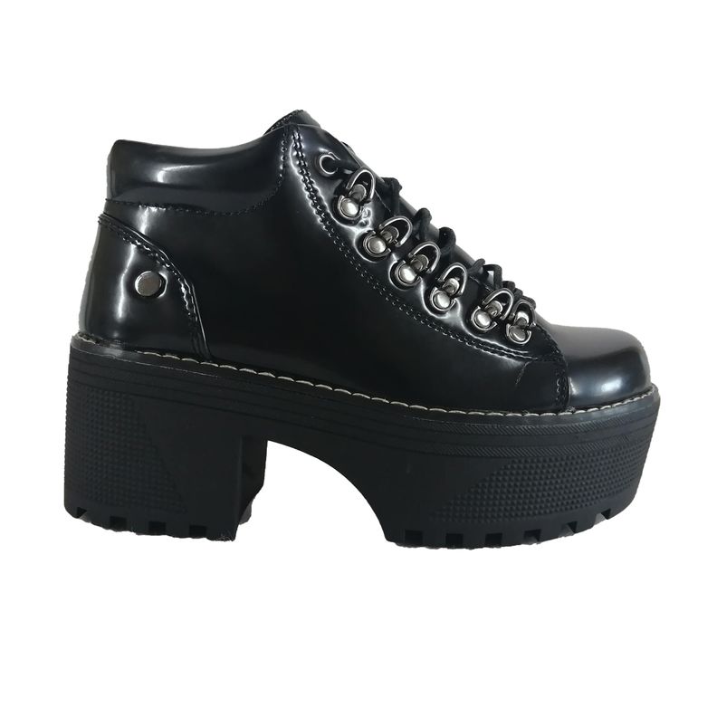 Botin de Mujer con plataforma Negro-0