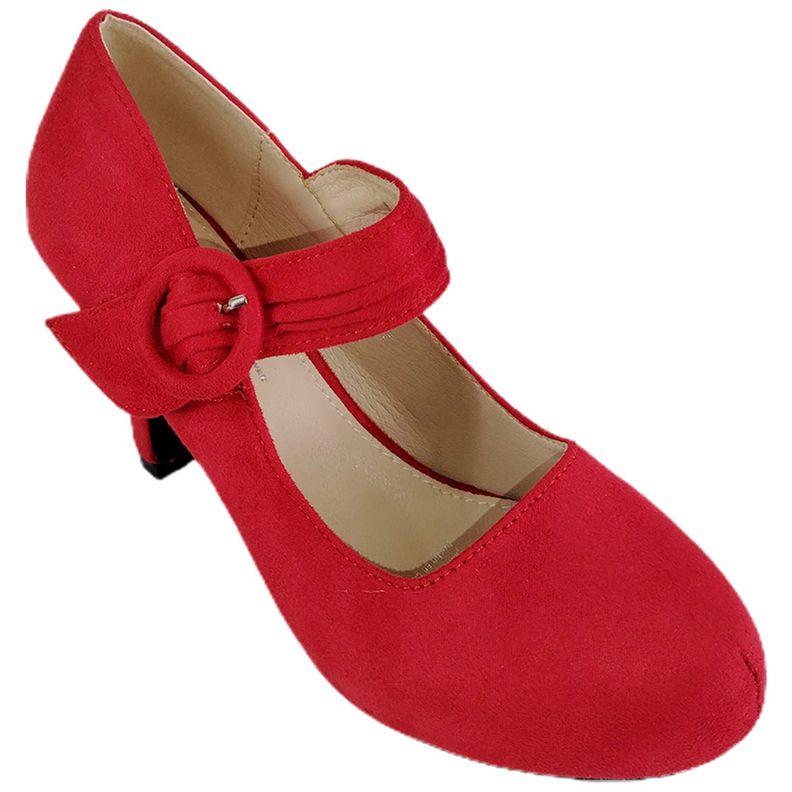 Zapato Formales de Mujer Rojo-2