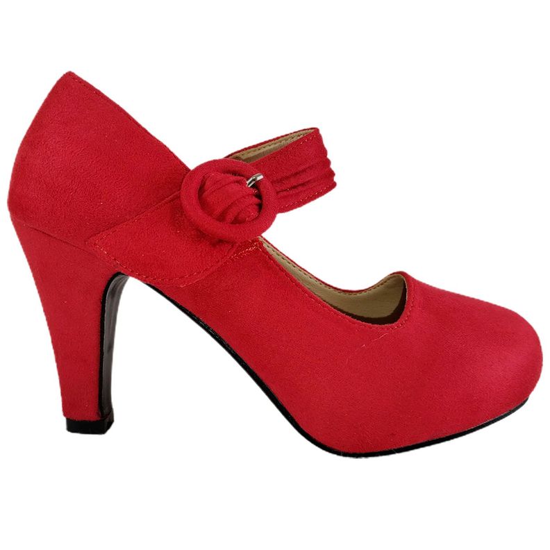 Zapato Formales de Mujer Rojo-0