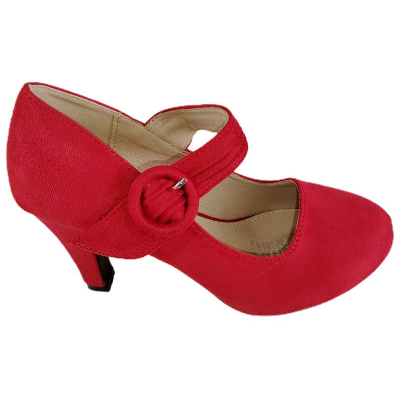 Zapato Formales de Mujer Rojo-1