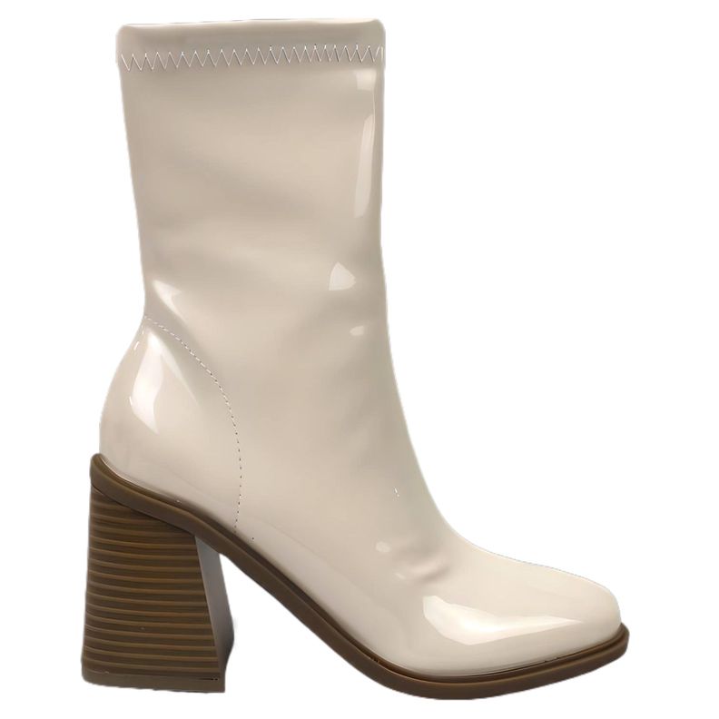 Bota de Mujer YY-19 Charol  Beige Yassne-0