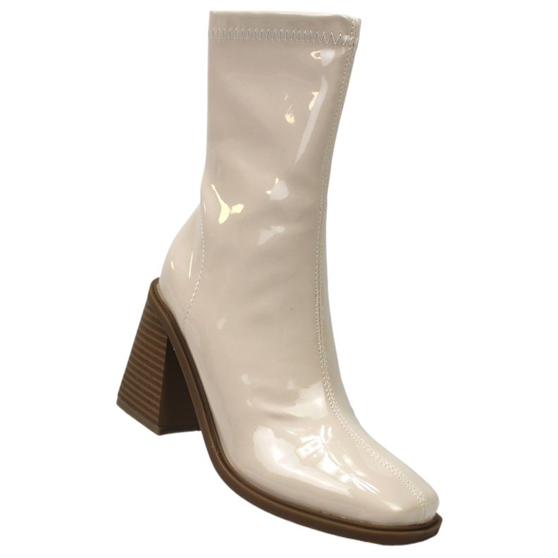 Bota de Mujer YY-19 Charol  Beige Yassne-1