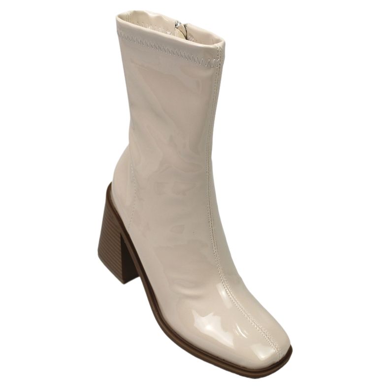 Bota de Mujer YY-19 Charol  Beige Yassne-2