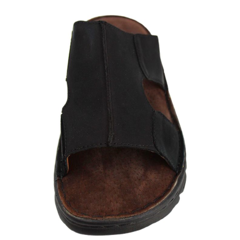 Sandalia Cuero Hombre 226 Negro-2