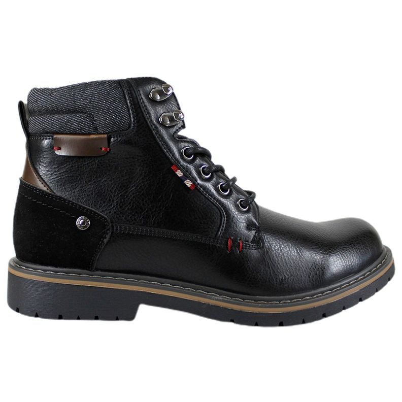 Botin Casual de Hombre con Cierre y Cordon MB57 Negro 39