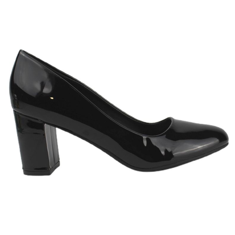 Zapato vestir taco cuadrado para Mujer u71 Yassne Negro-0