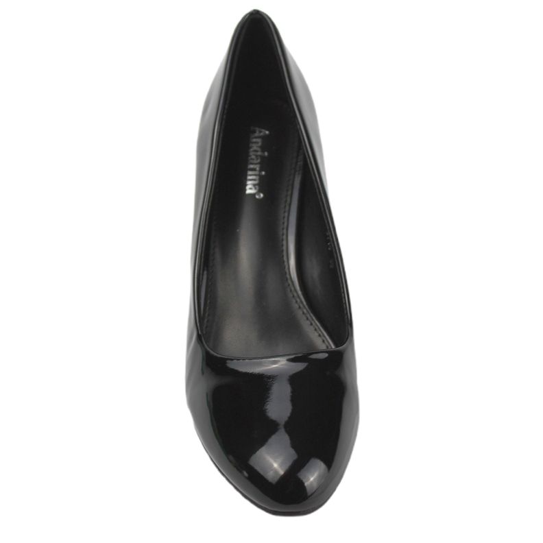 Zapato vestir taco cuadrado para Mujer u71 Yassne Negro-2
