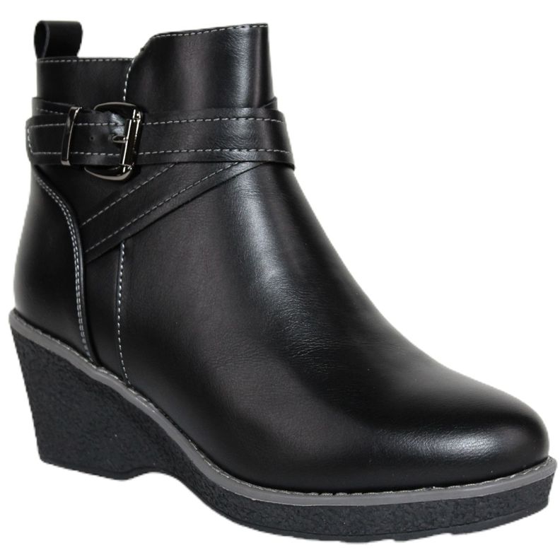 Botines de ecocuero con tacón 372 Yassne-1