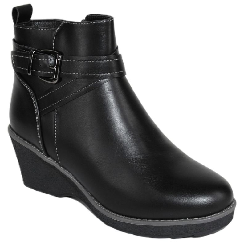 Botines de ecocuero con tacón 372 Yassne-2