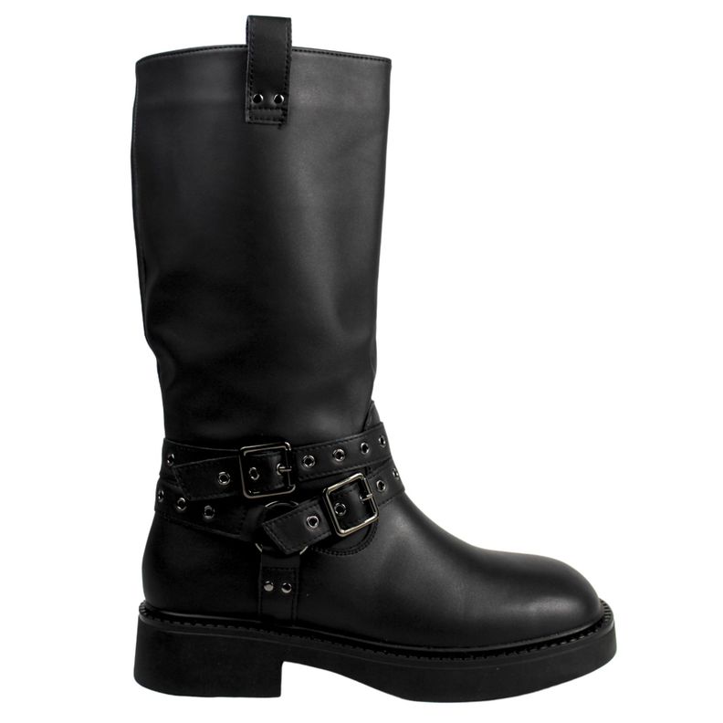 Bota Alta Mujer Casual 91 Yassne Negro