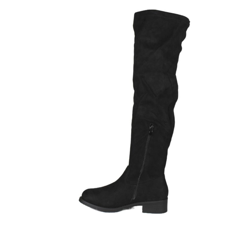 Bota Larga Gamuza Mujer 32 Yassne Negro-3