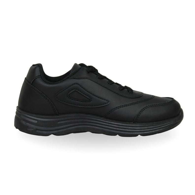 Zapatilla Escolar con cordón TH-002Black30/35 Negro