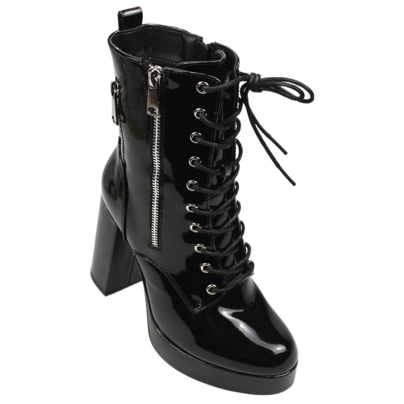 Botin de Mujer Taco Alto 326  Negro Yassne-2