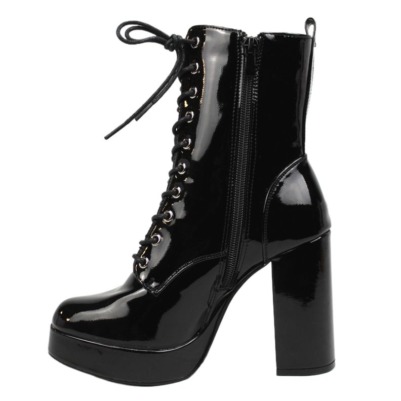 Botin de Mujer Taco Alto 326  Negro Yassne-3