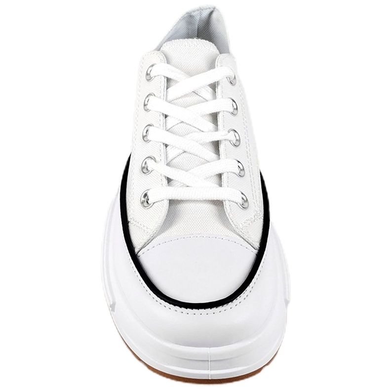 Zapatilla Urbana de Mujer Con Plataforma J26 Blanco-2